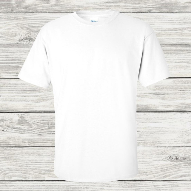 Unisex  White T-shirt Front Design - 100% Polyester DryFit