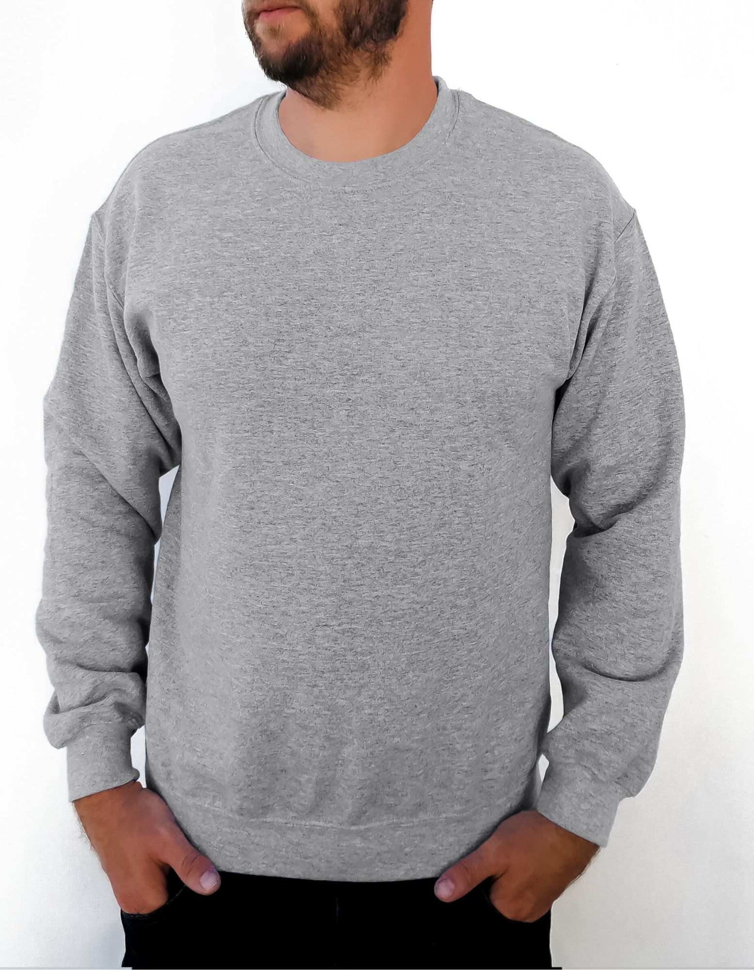 Men Sweatshirt Front Design - 100% Cotton