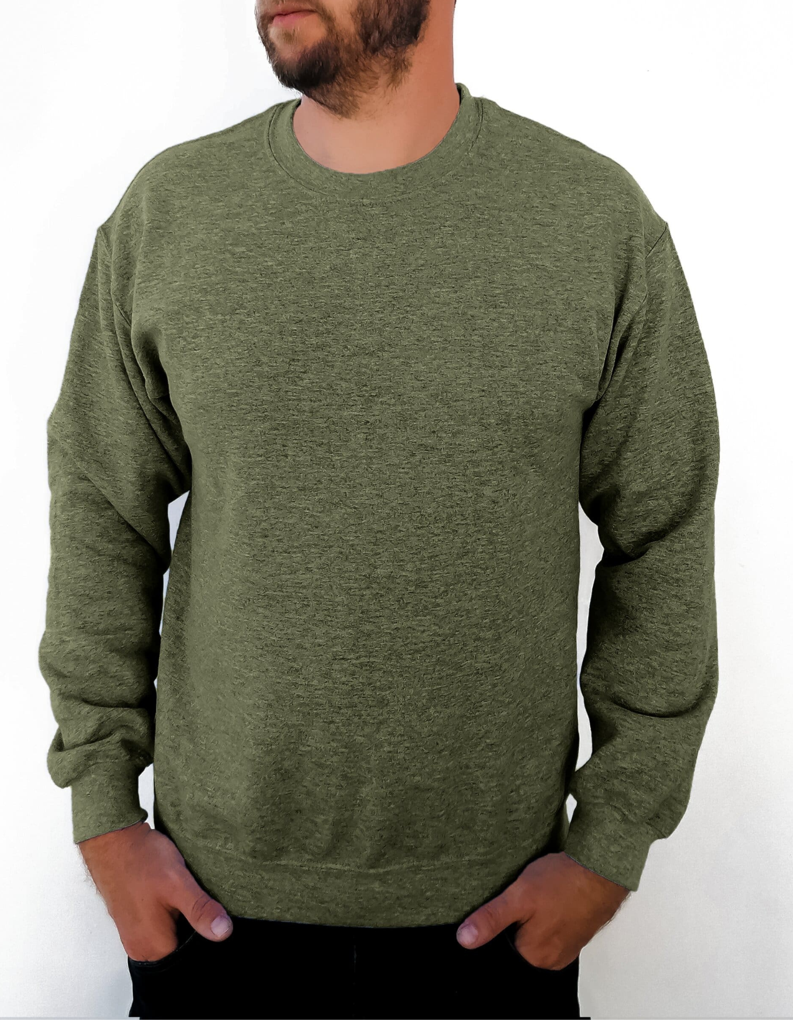 Men Sweatshirt Front Design - 100% Cotton