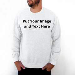 Men Sweatshirt Front Design - 100% Cotton