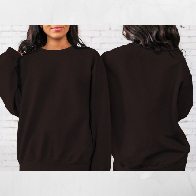 Women Sweatshirt Front and Back Design - 100% Cotton