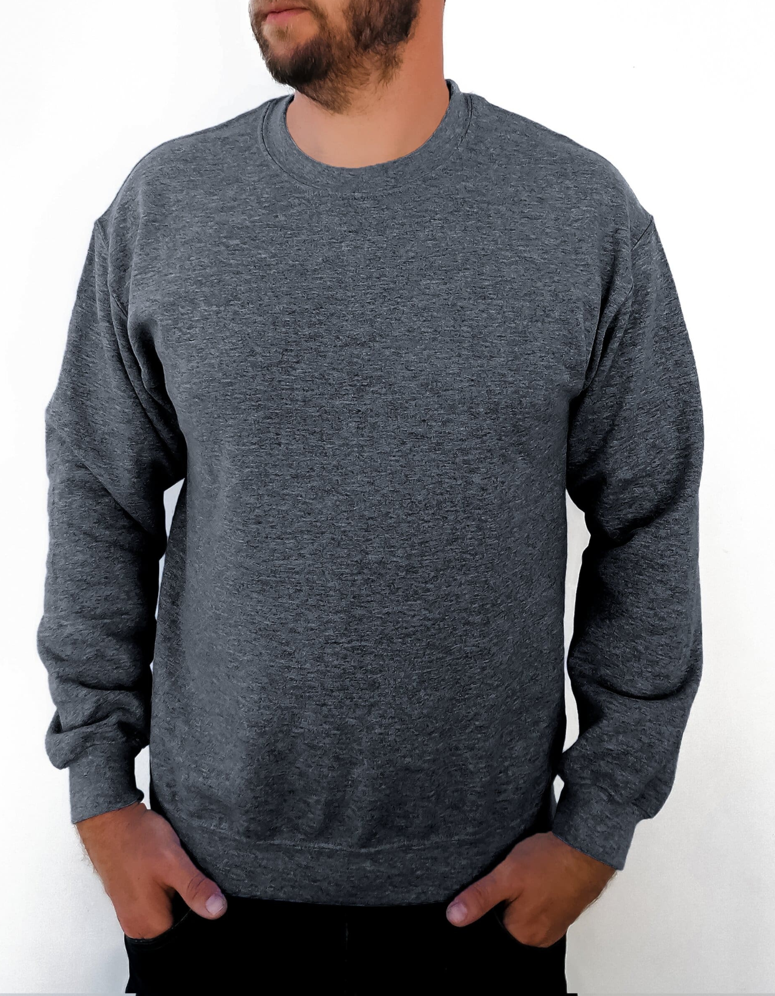 Men Sweatshirt Front Design - 100% Cotton