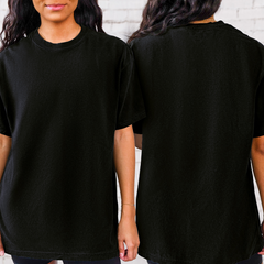 Women T-shirt Front and Back 100% Cotton