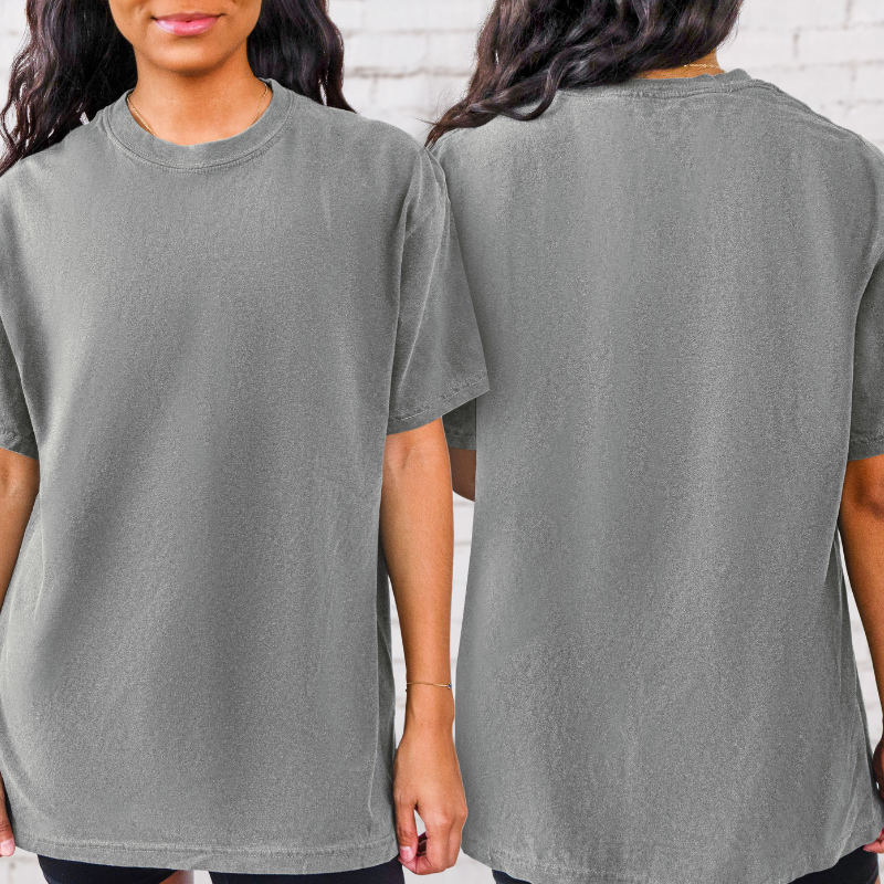 Women T-shirt Front and Back 100% Cotton