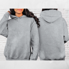 Women Hoodies Front and Back 100% Cotton