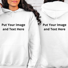 Women Hoodies Front and Back 100% Cotton