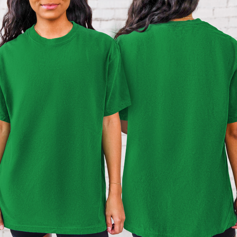 Women T-shirt Front and Back 100% Cotton