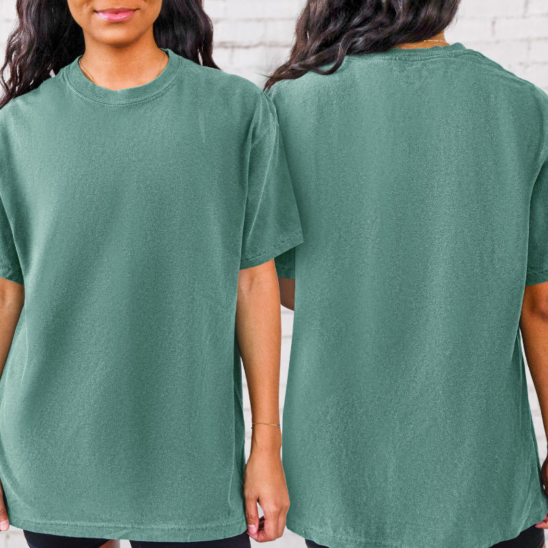 Women T-shirt Front and Back 100% Cotton