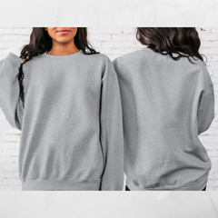 Women Sweatshirt Front and Back Design - 100% Cotton