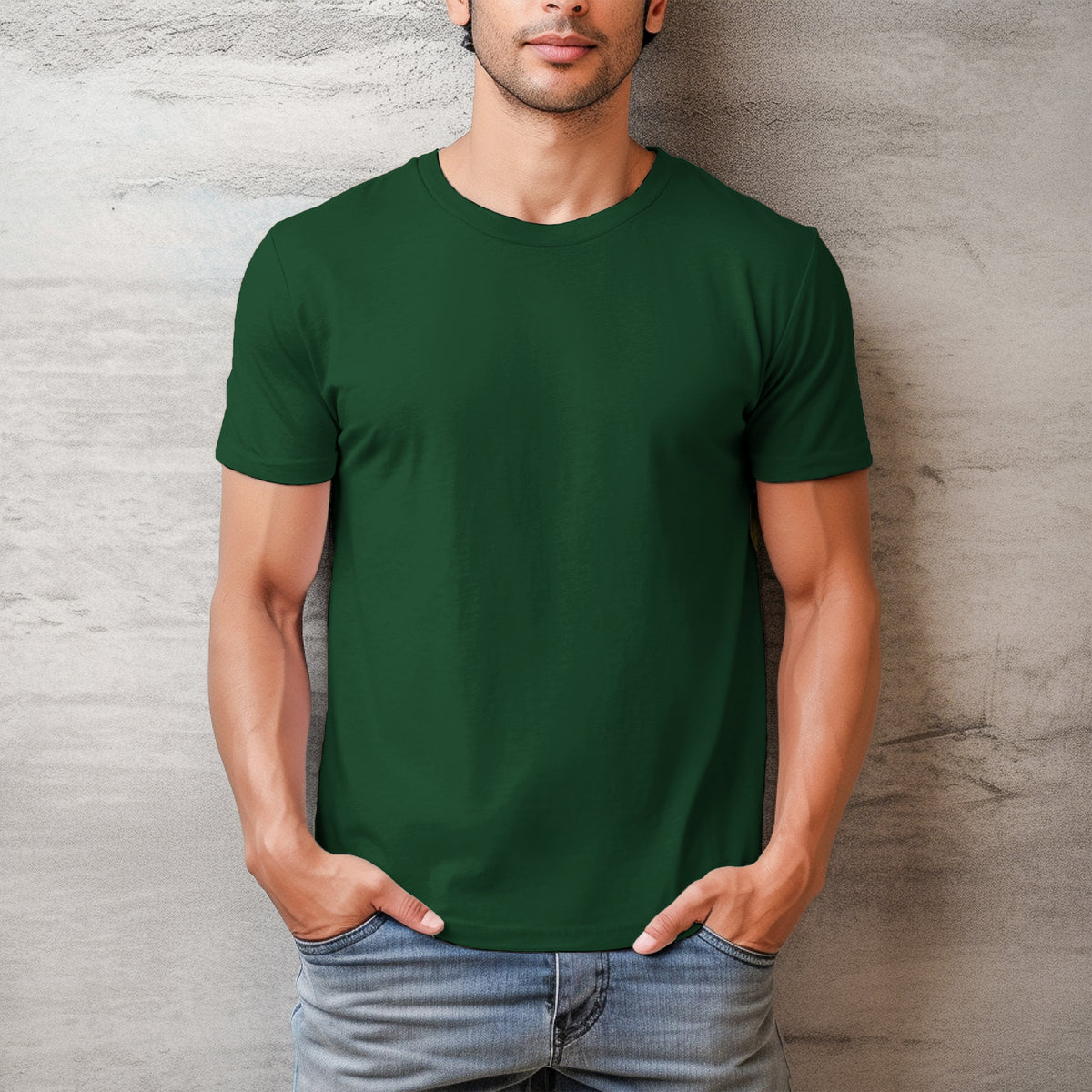 Men T-shirt Front Design -100% Cotton