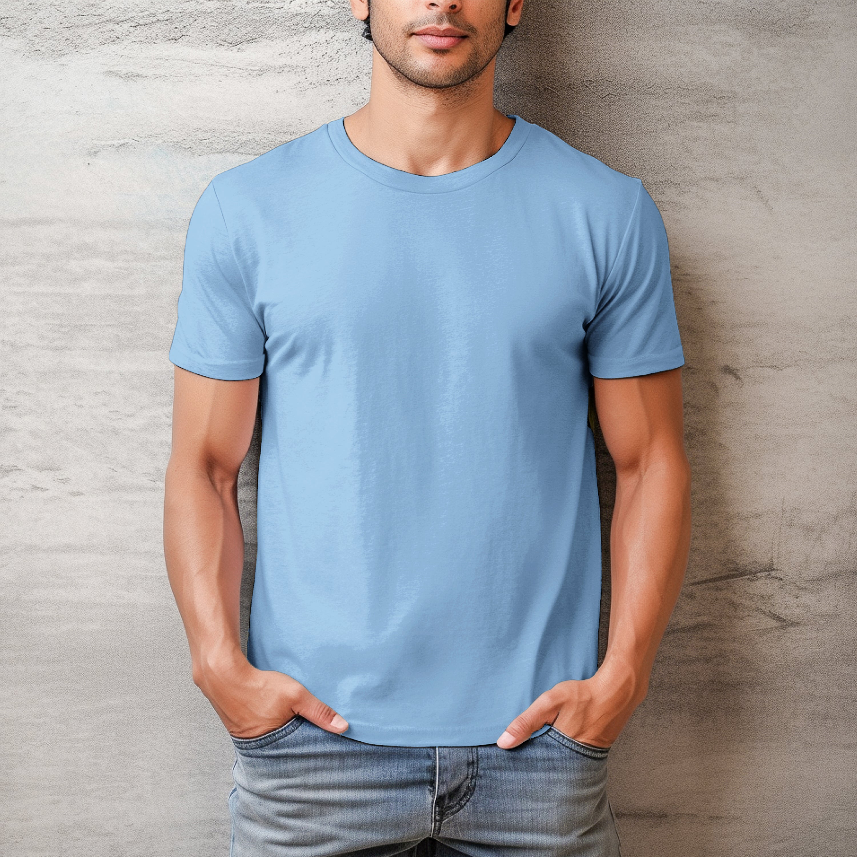 Men T-shirt Front Design -100% Cotton