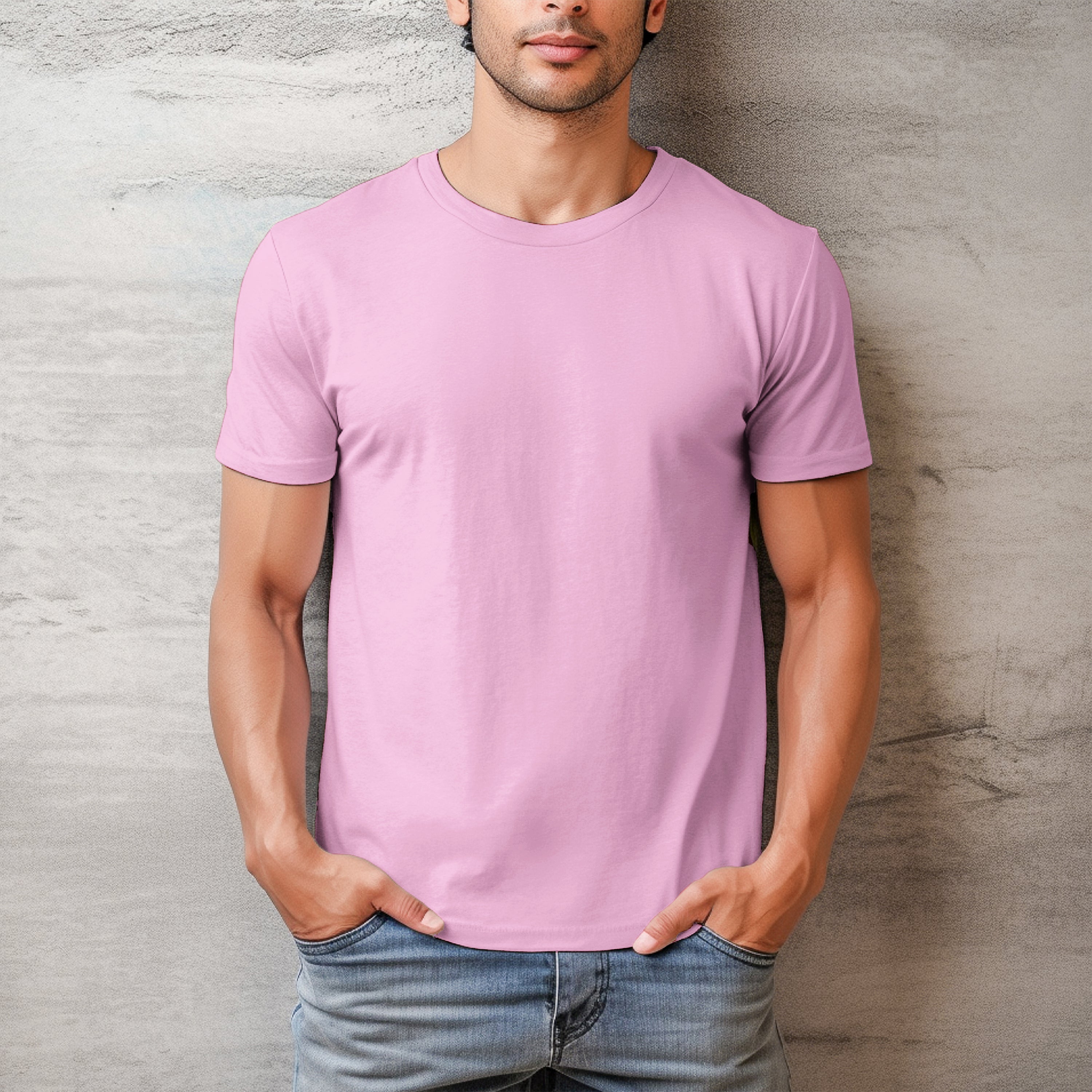 Men T-shirt Front Design -100% Cotton