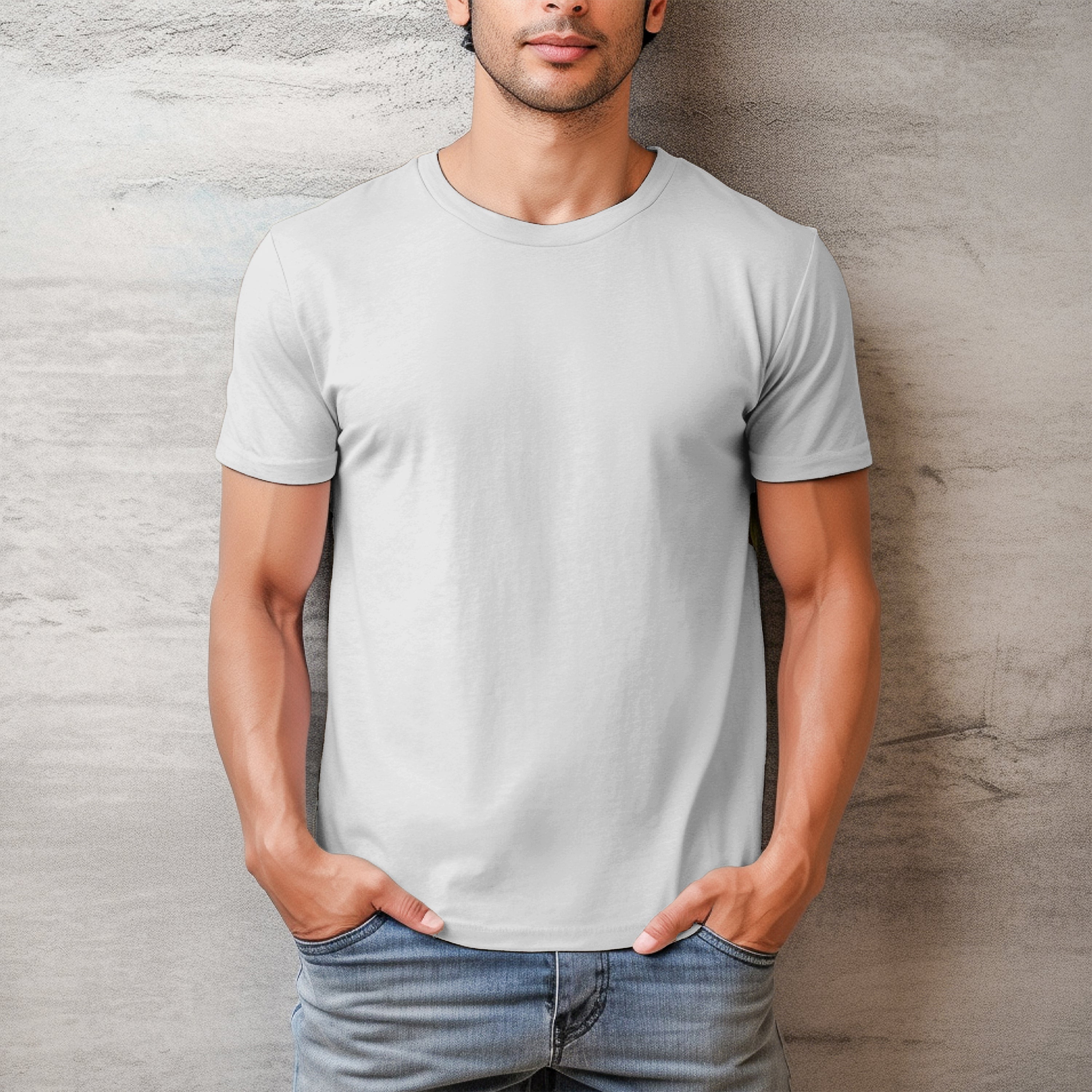 Men T-shirt Front Design -100% Cotton