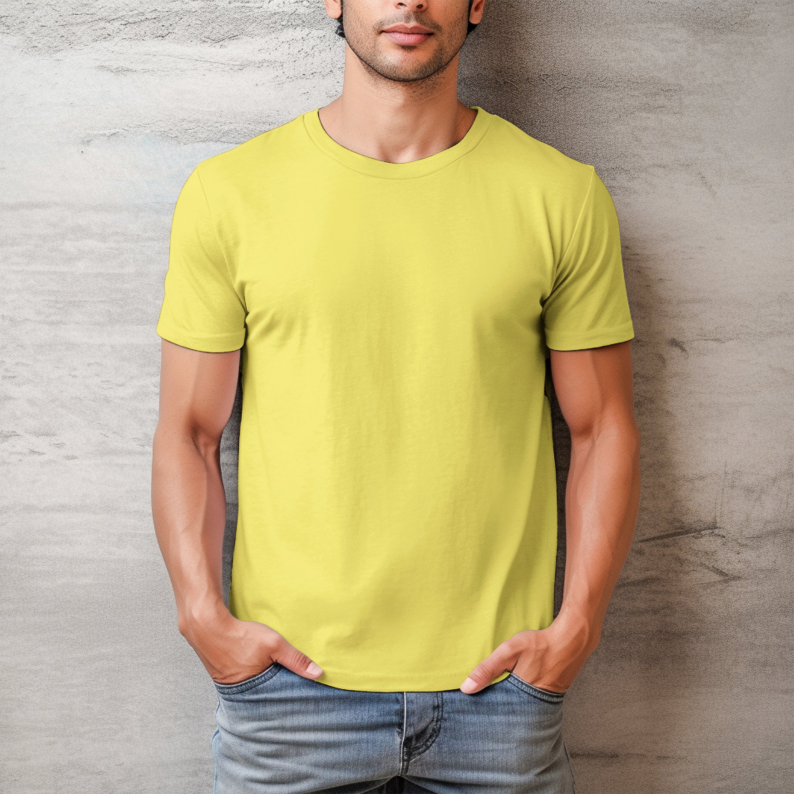 Men T-shirt Front Design -100% Cotton