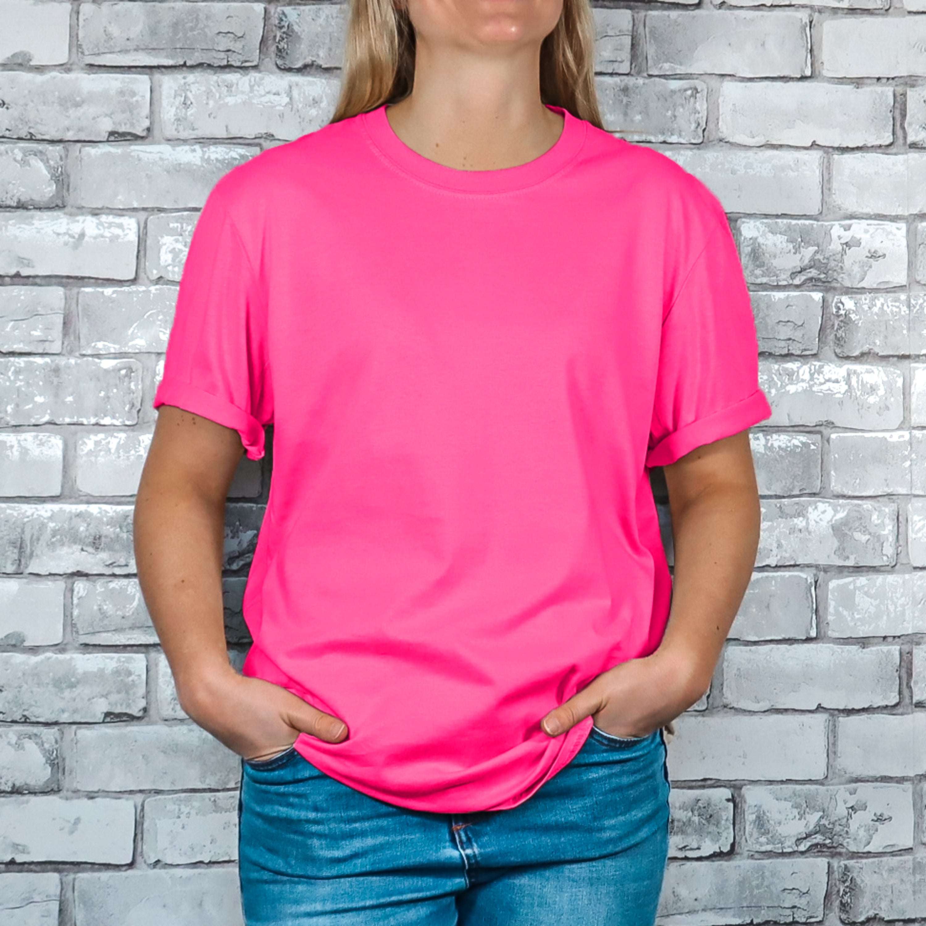 Women T-shirt front 100% Cotton