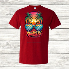 # 1 Summer Designs on Unisex T-shirt Soft Style 100% Cotton