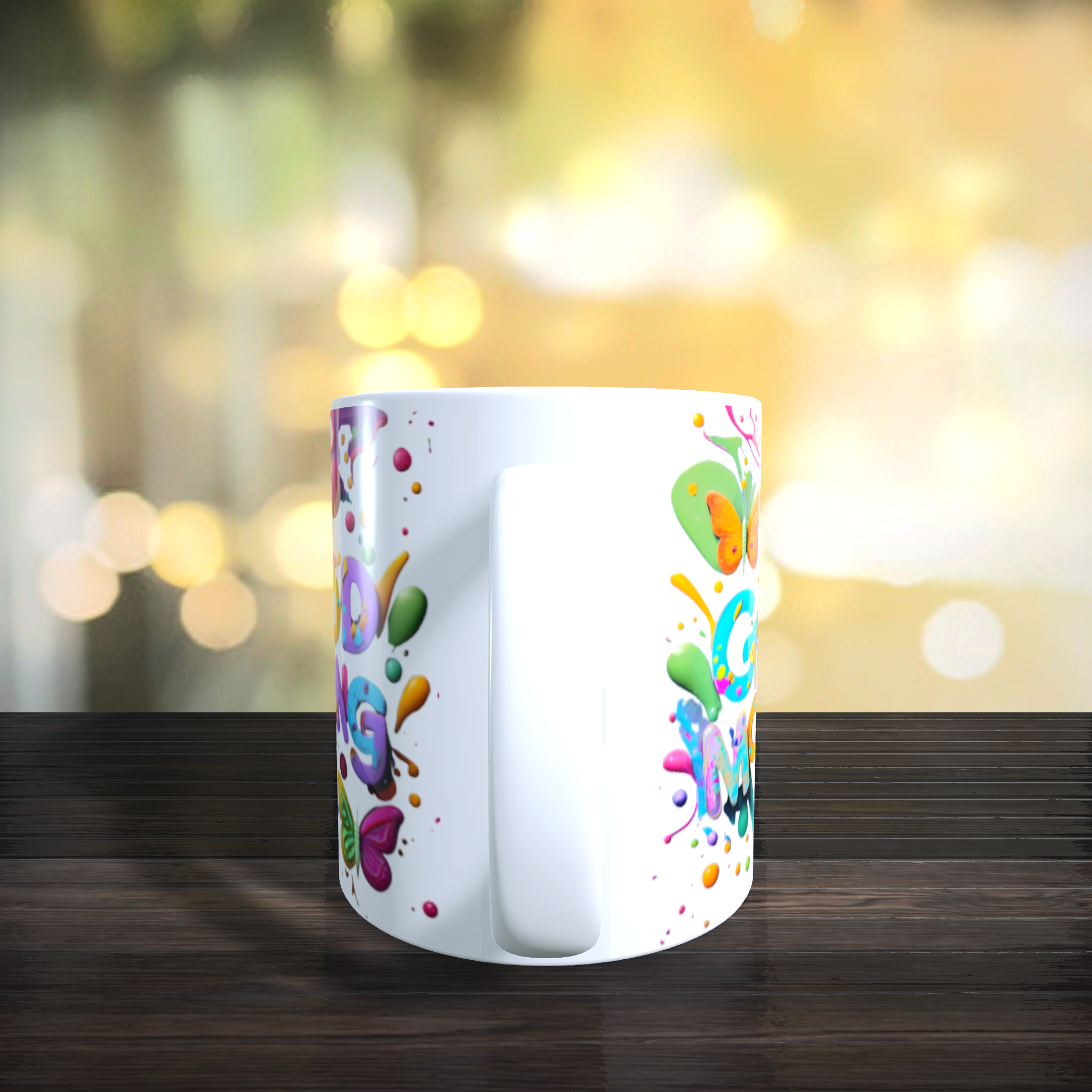 Mugs 11oz & 15oz 3D Inflated Design GOOD MORNING