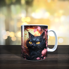 Mugs 11oz & 15oz Halloween CAT Design