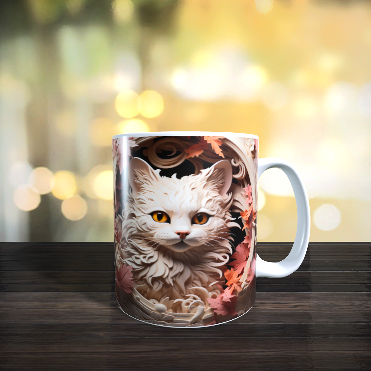 Mugs 11oz & 15oz Halloween CAT Design