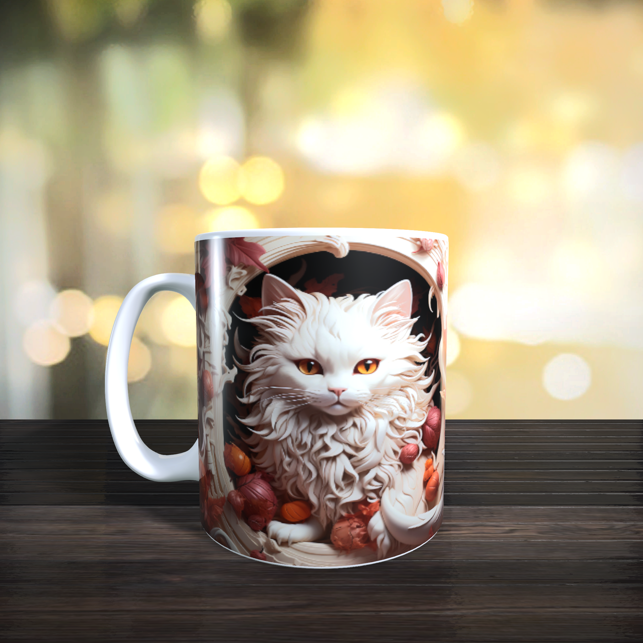 Mugs 11oz & 15oz Halloween CAT Design