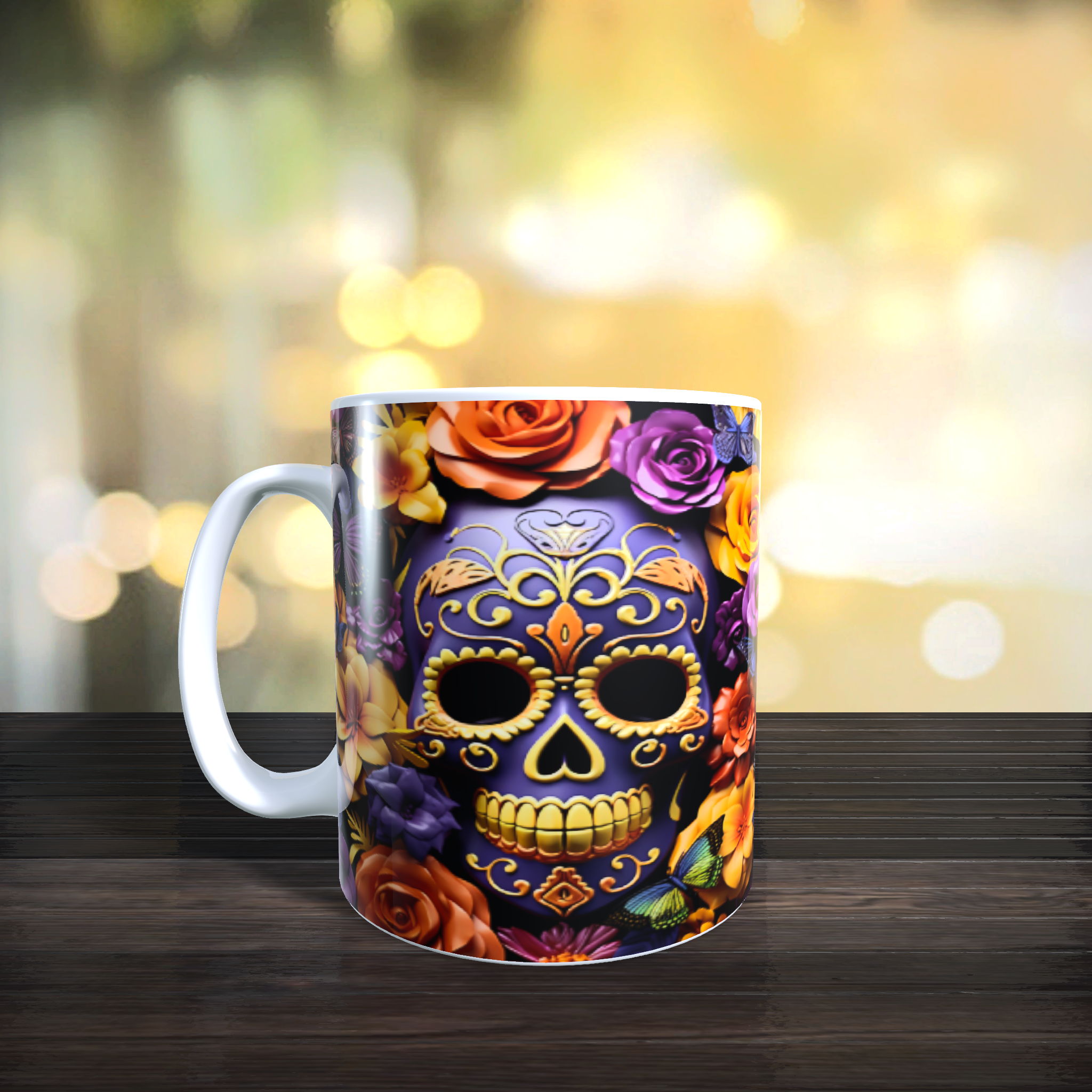 Mugs 11oz & 15oz Skulls Design