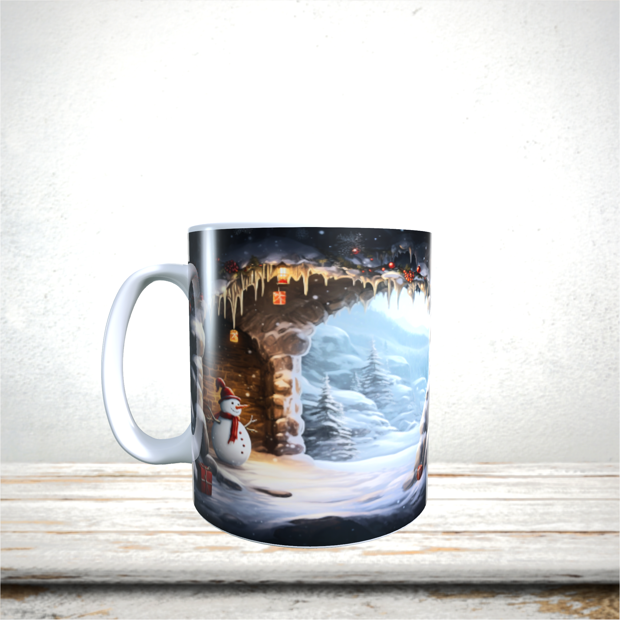 Mugs 11oz & 15oz 3D Christmas Design