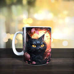 Mugs 11oz & 15oz Halloween CAT Design