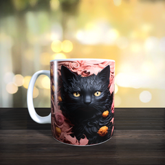 Mugs 11oz & 15oz Halloween CAT Design