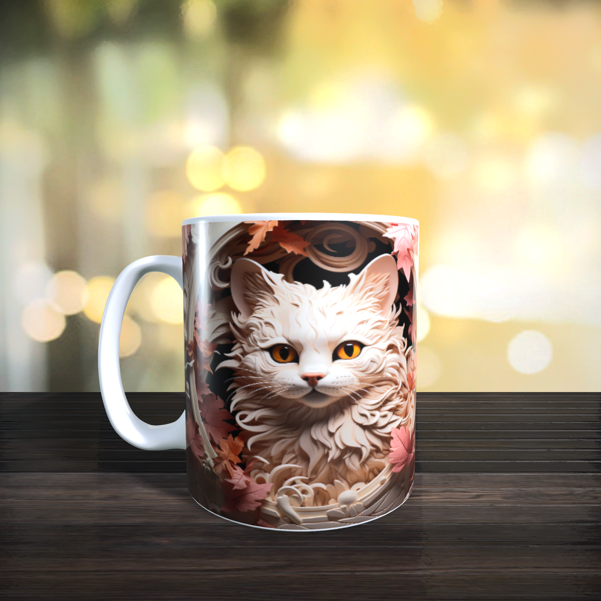 Mugs 11oz & 15oz Halloween CAT Design