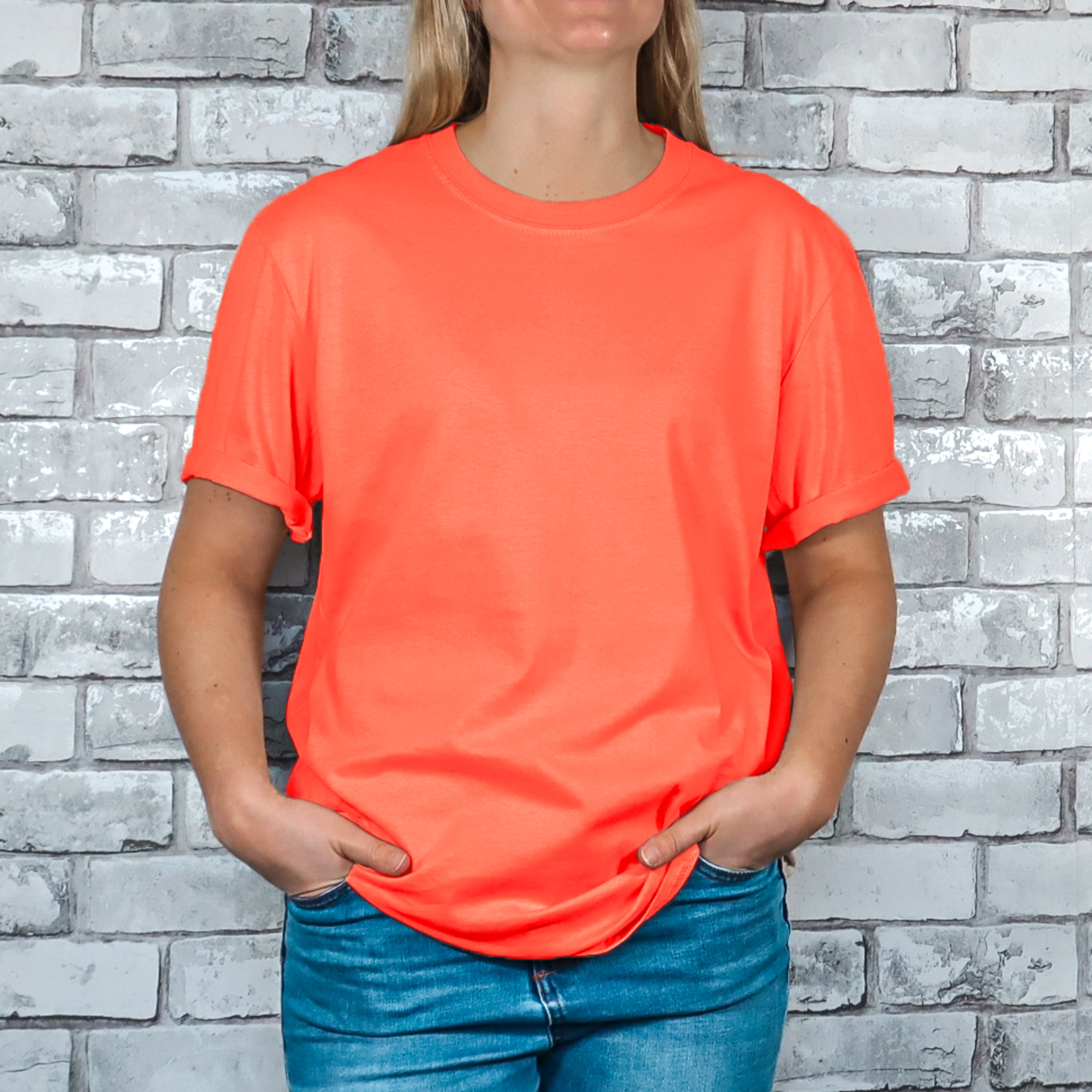 Women T-shirt front 100% Cotton