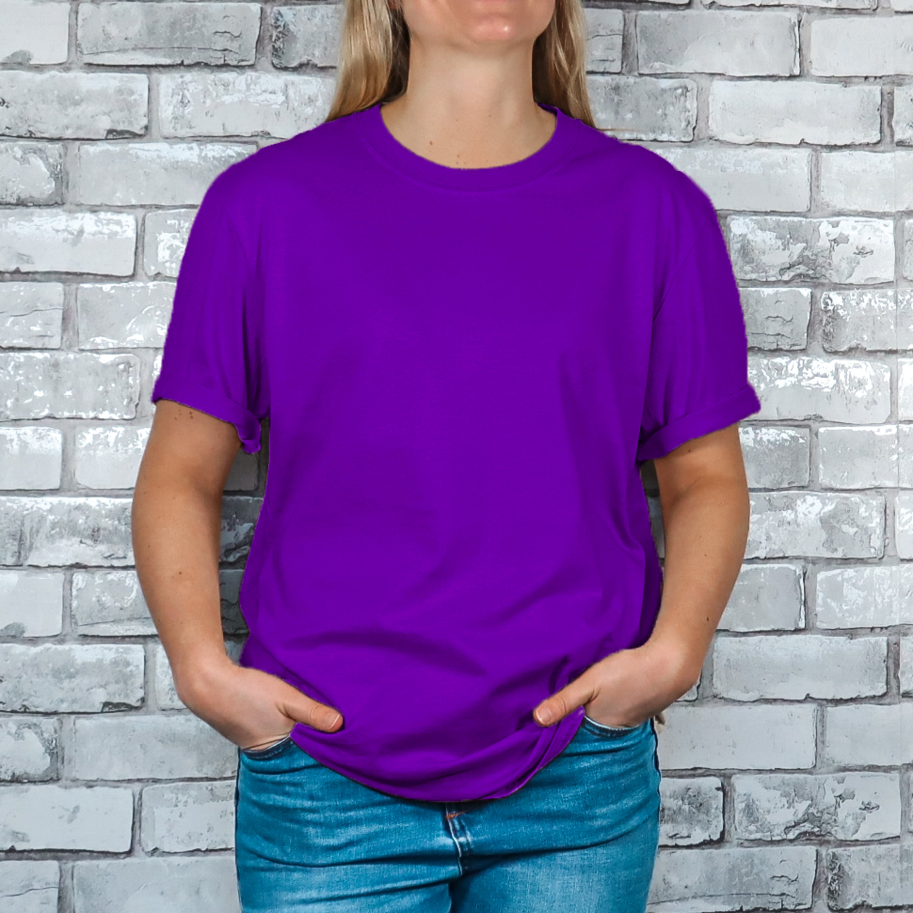 Women T-shirt front 100% Cotton